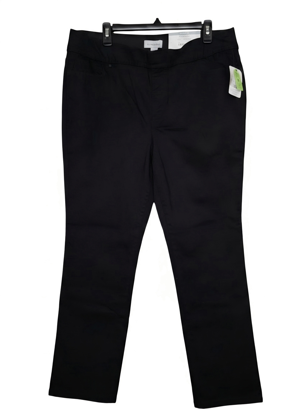 Liz Claiborne Black Straight-Leg Jeggings, Size Large - Picture 3 of 15